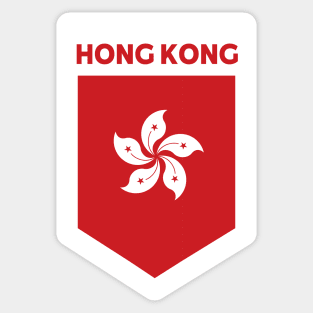 Hong Kong Flag Emblem Sticker